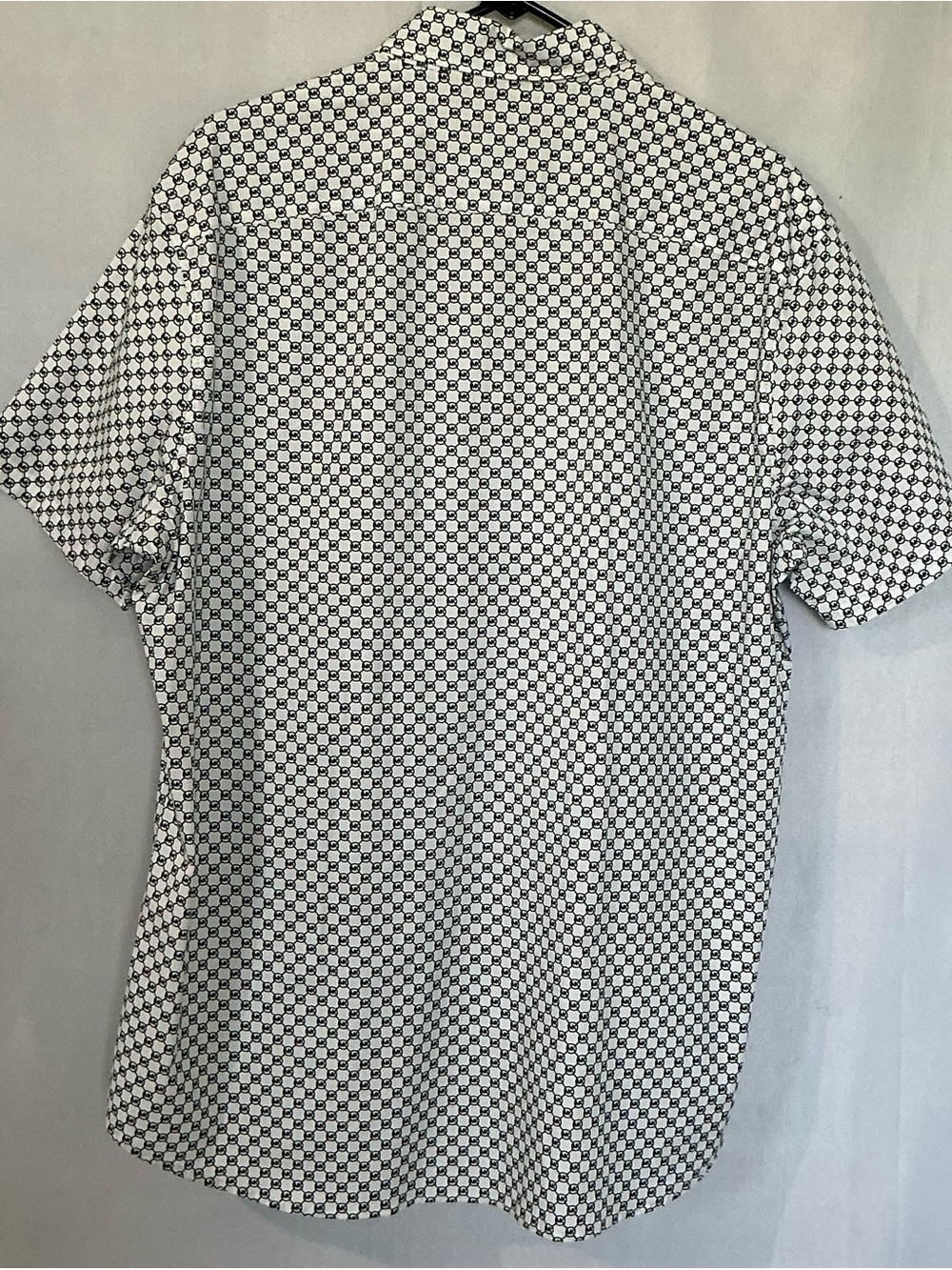 Michael Kors White Shirt with Black MK Logo Pattern - Picture 4 of 7